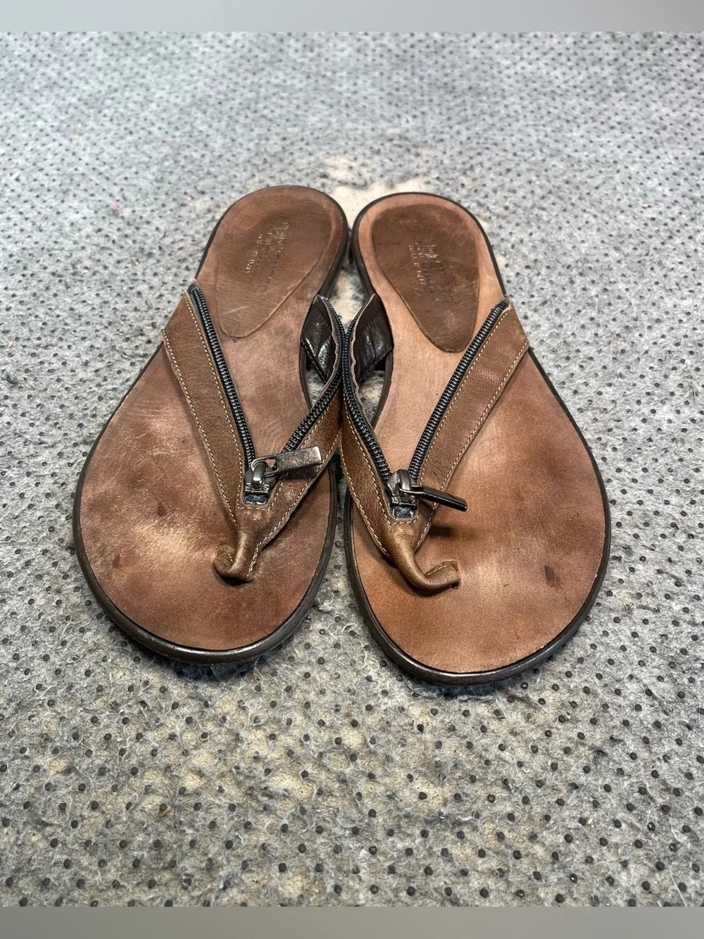 Vero Cuoio Tan Brown Sandals Size 37.5 UK 6.5 US Women’s.